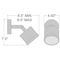 Access Lighting Zone Dual Mount, Outdoor Adjustable LED Spotlight, Bronze Finish, Frosted Glass 20341LEDDMGLP-BRZ/FST - alternate 2